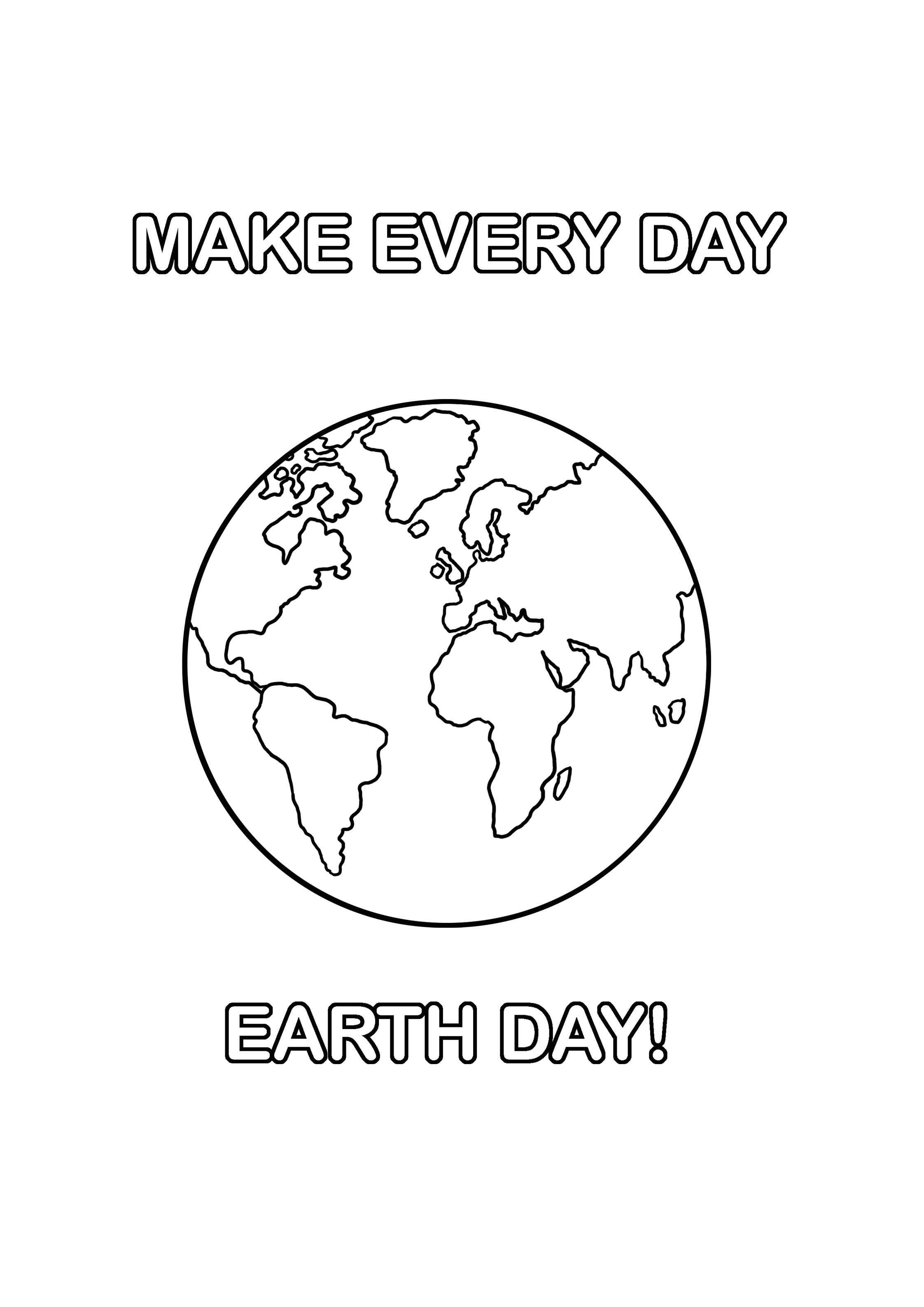 EARTH DAY COLORING