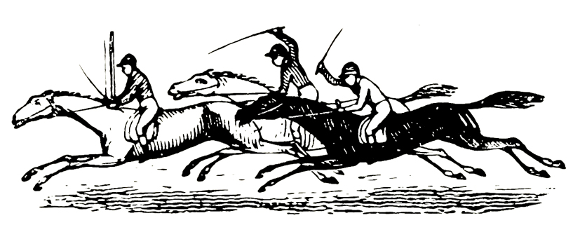 galloping horses drawing