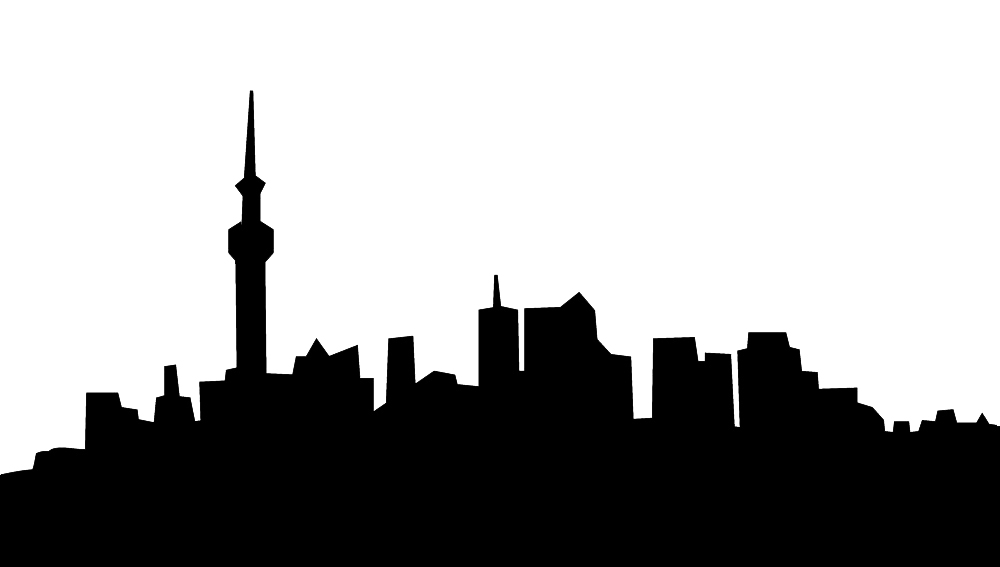 skyline silhouette of city