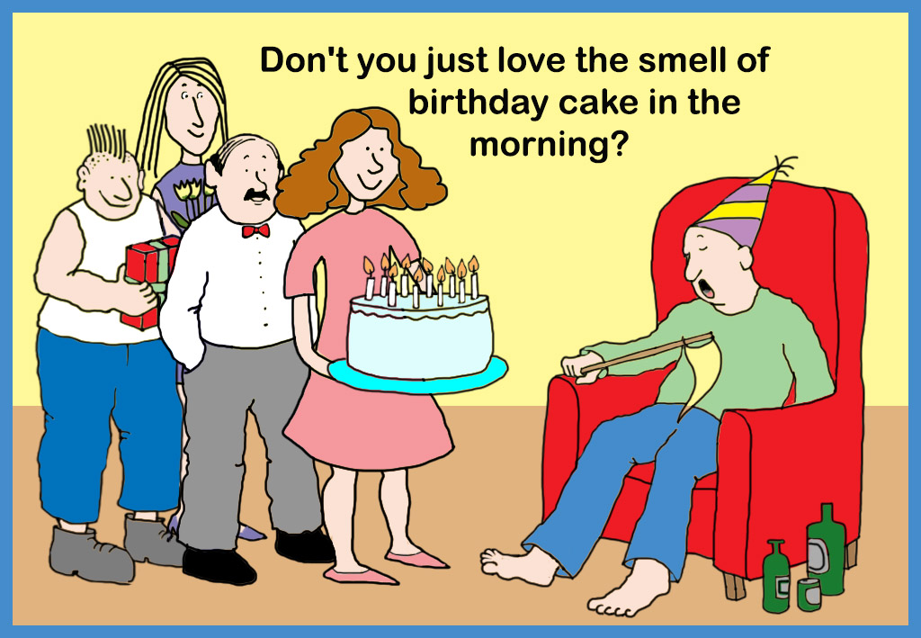 birthday cake card