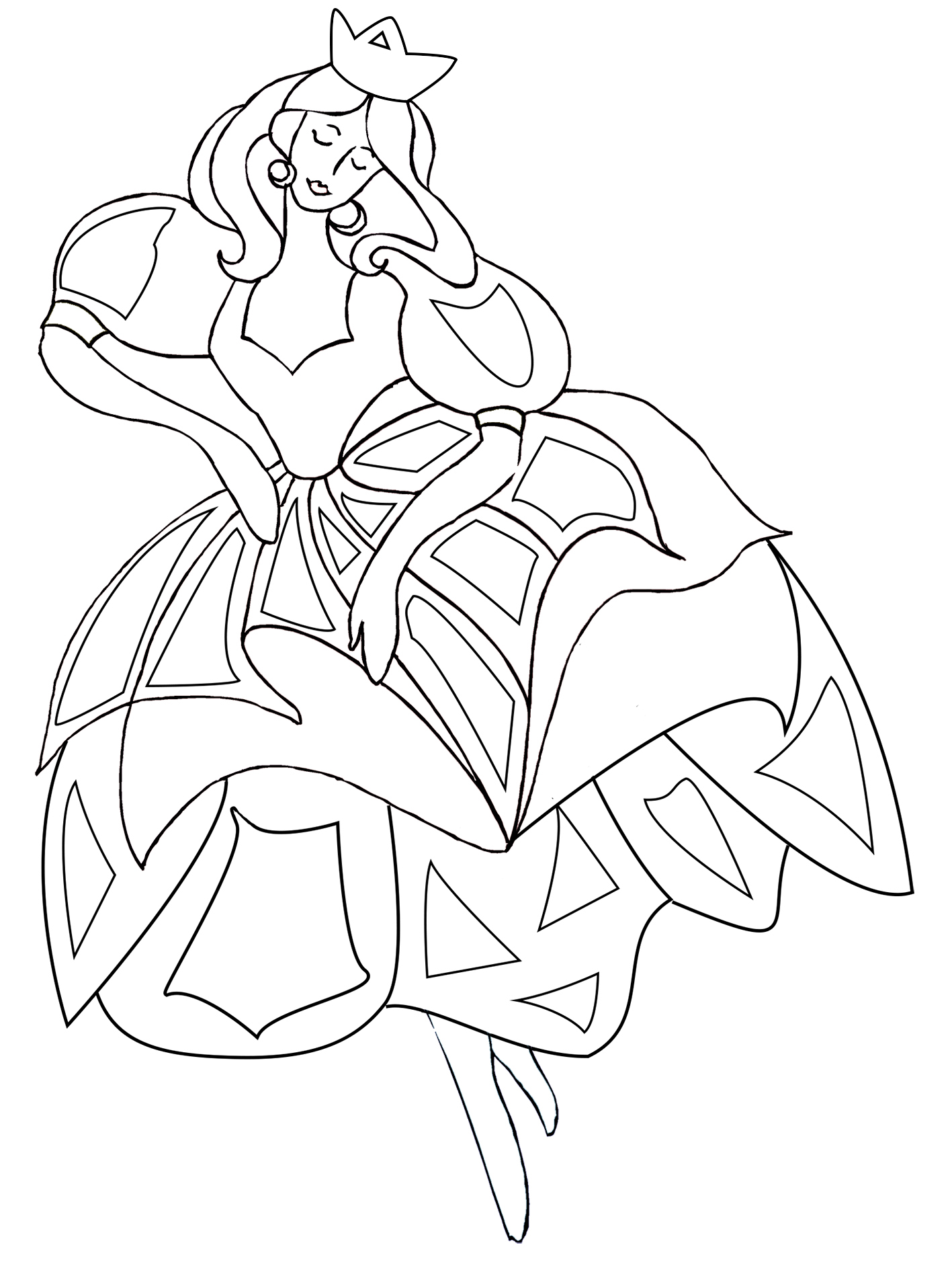 dancing princess coloring pages