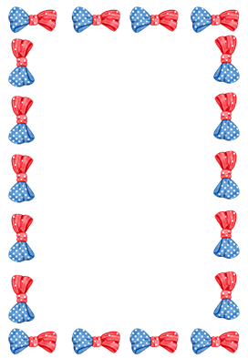 4th of July bow frame
