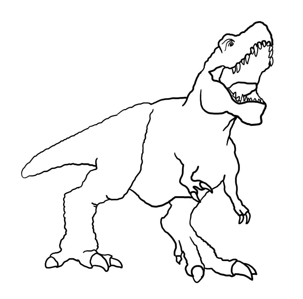 tyrannosaurus rex coloring page