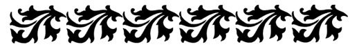 black white leaf border