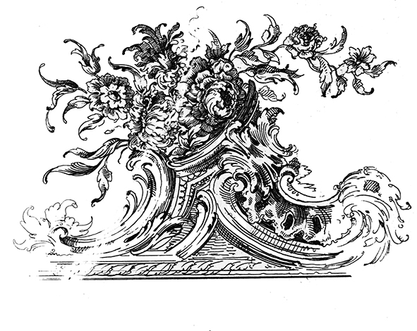 Victorian ornament drawing