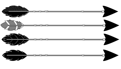 tribal black arrows different types