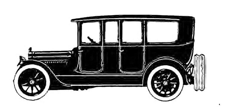 drawing of old car