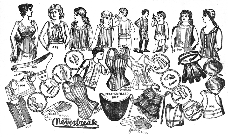 Victorian lingerie bustles and waists