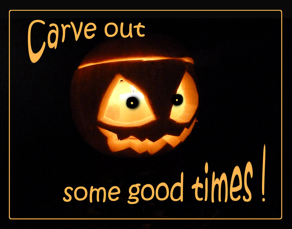 jack o lantern halloween greeting card