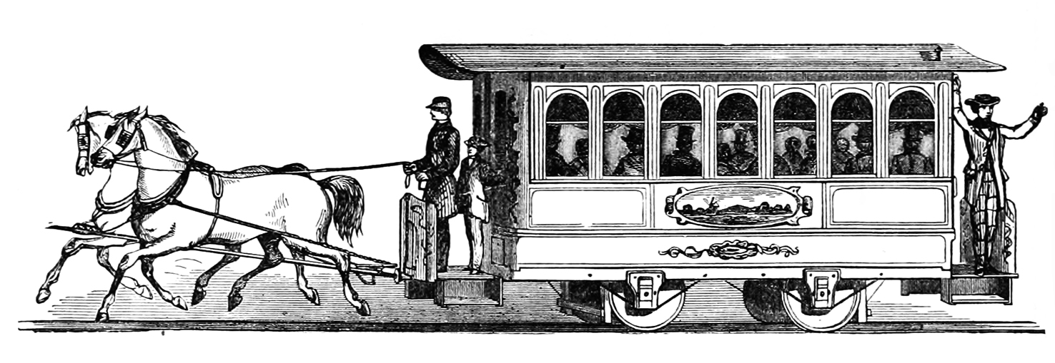 antique drawing horse car