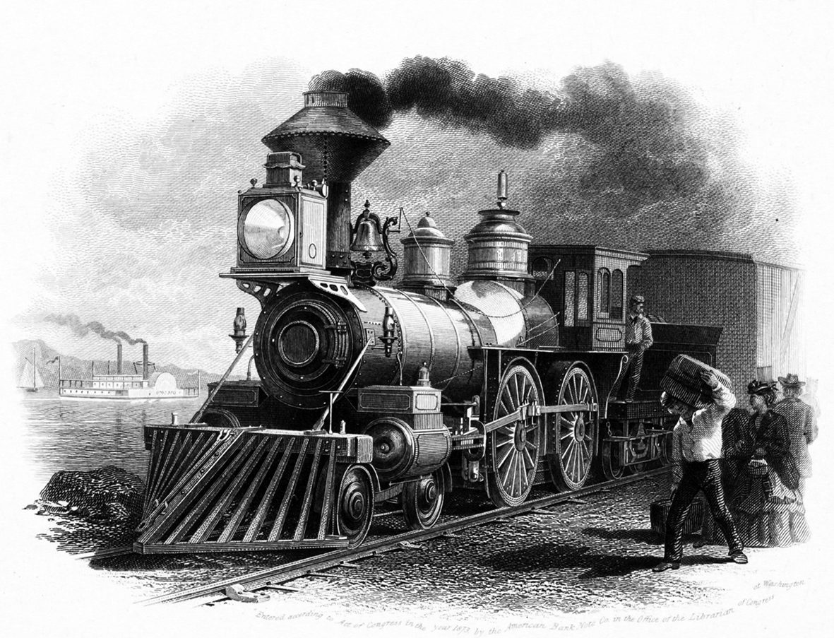 steam train clipart 1873