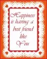 Valentine greeting card for a friend