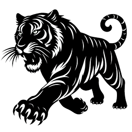 AI generated clipart of a tiger