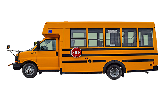 American school bus clipart