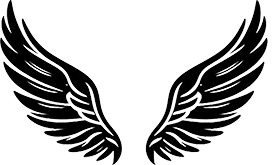 angel wings silhouette