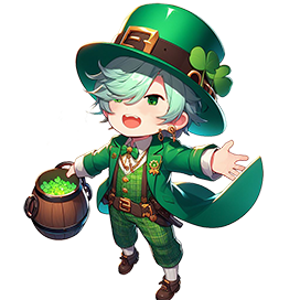 anime style leprechaun angry