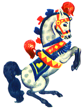 circus horse performing clipart