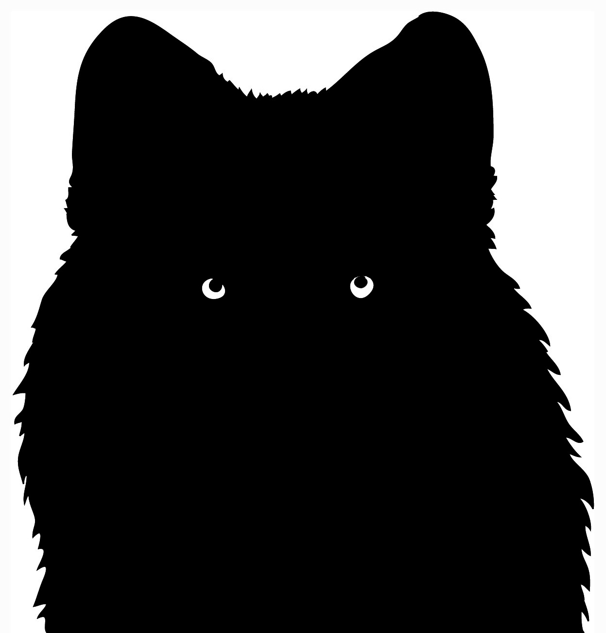 Howling Wolf Silhouette PNG Transparent Clip Art Image​