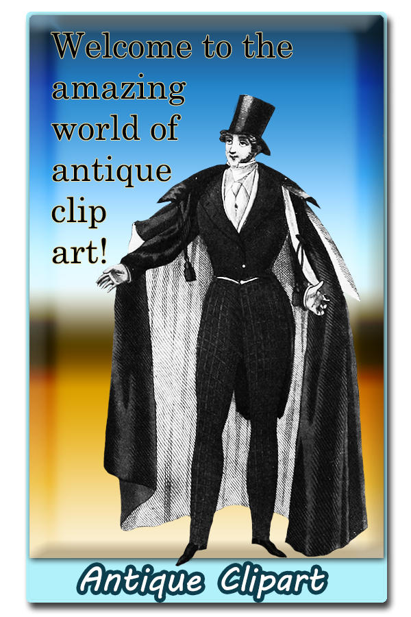 antique clip art welcome