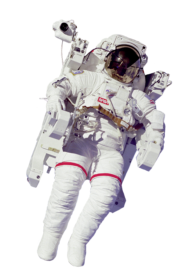 astronaut floating in outer space 