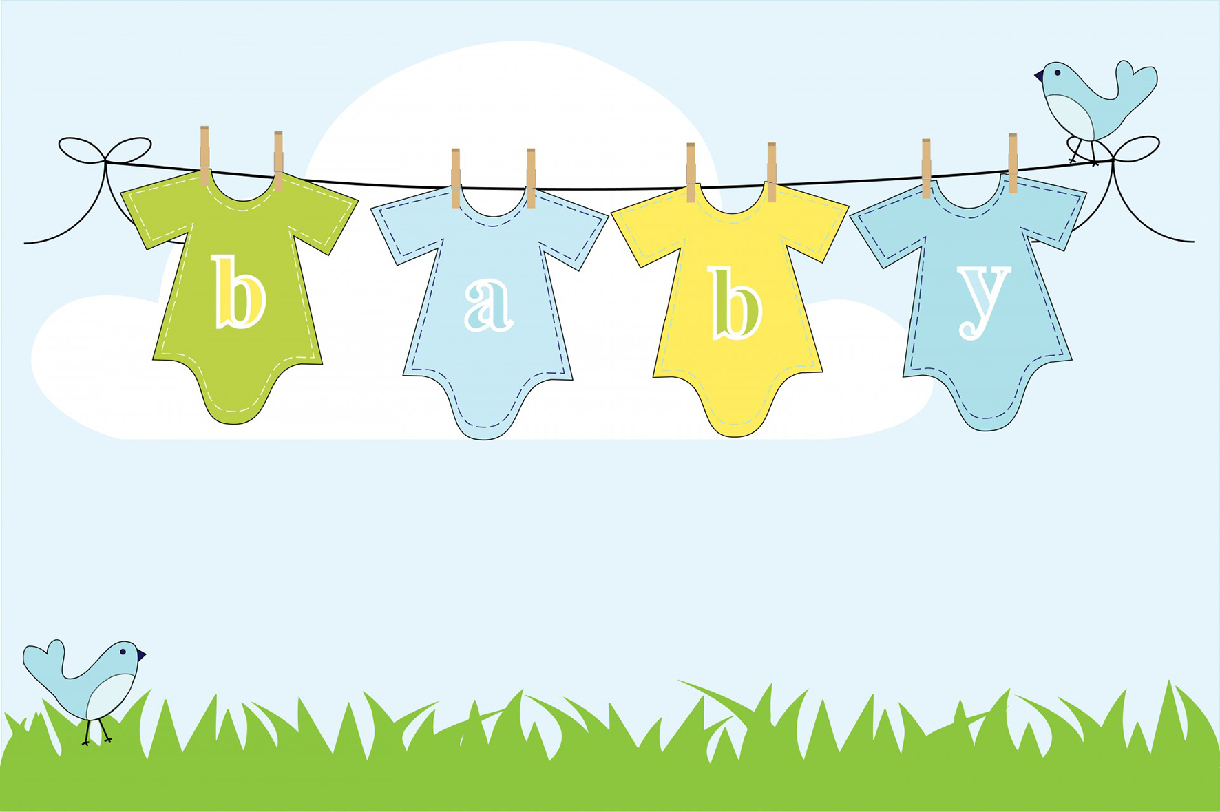 baby card background