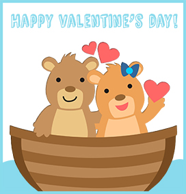 bear Valentine greeting
