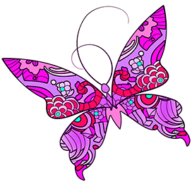 beautiful butterfly sheet