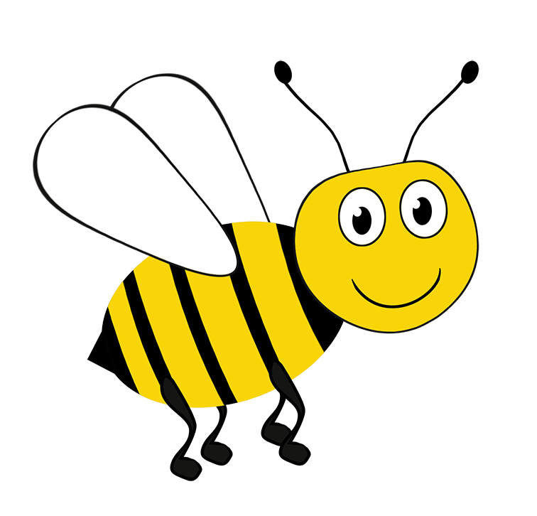 bee drawing clipart