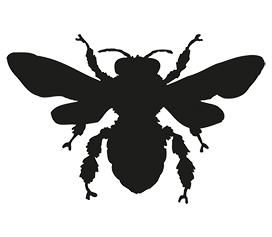 bee silhouette clipart