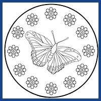 big logo buttefly coloring pages