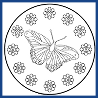 big logo butterfly coloring pages