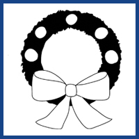 Christmas silhouettes logo