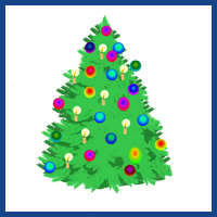 Christmas tree clipart logo