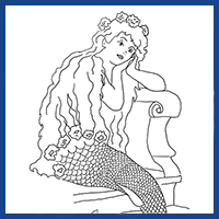 big logo mermaid coloring pages