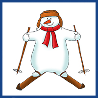 big logo snowman clipart