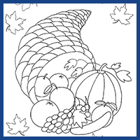 thanksgiving coloring logo