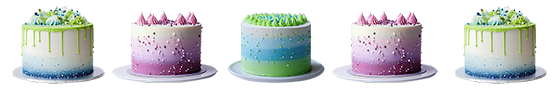 birthday cake border clipart