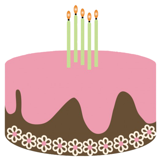 birthday cake with four candles