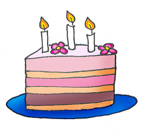 birthday cake 3 candles