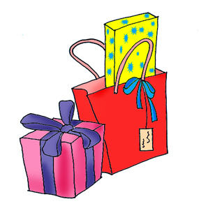 birthday clip art presents