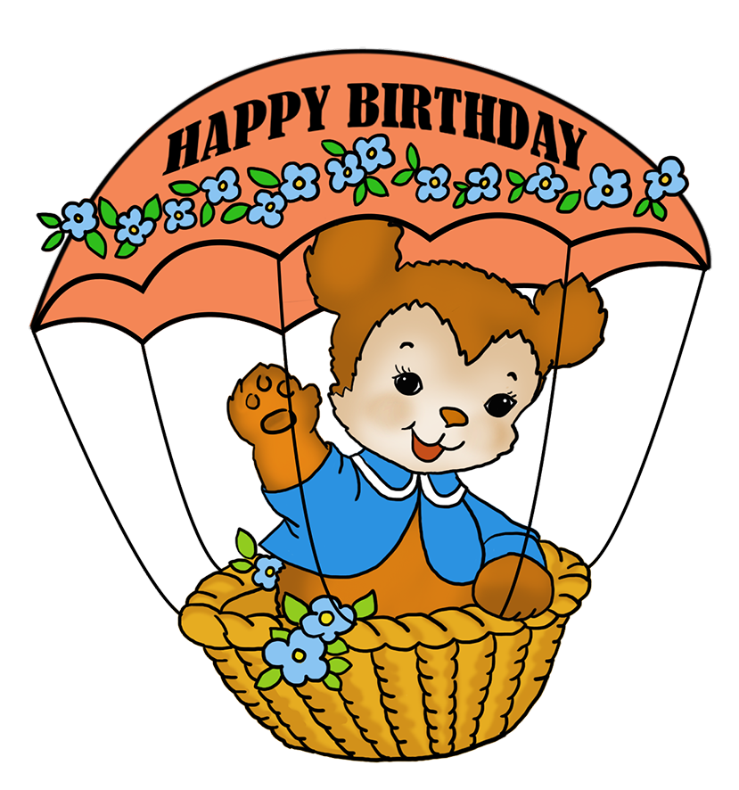 Vintage happy birthday greeting