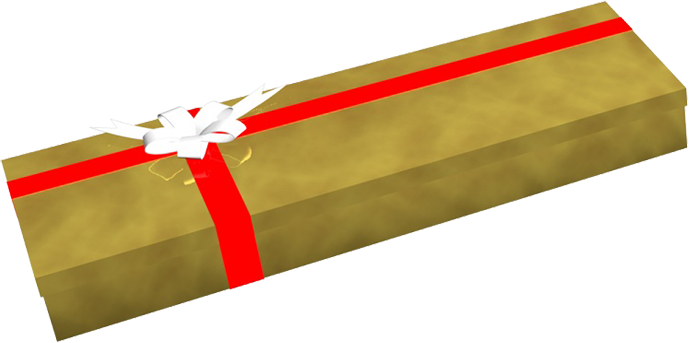 golden birthday present clipart
