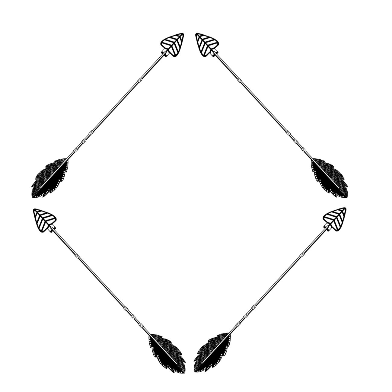 black arrow diamond