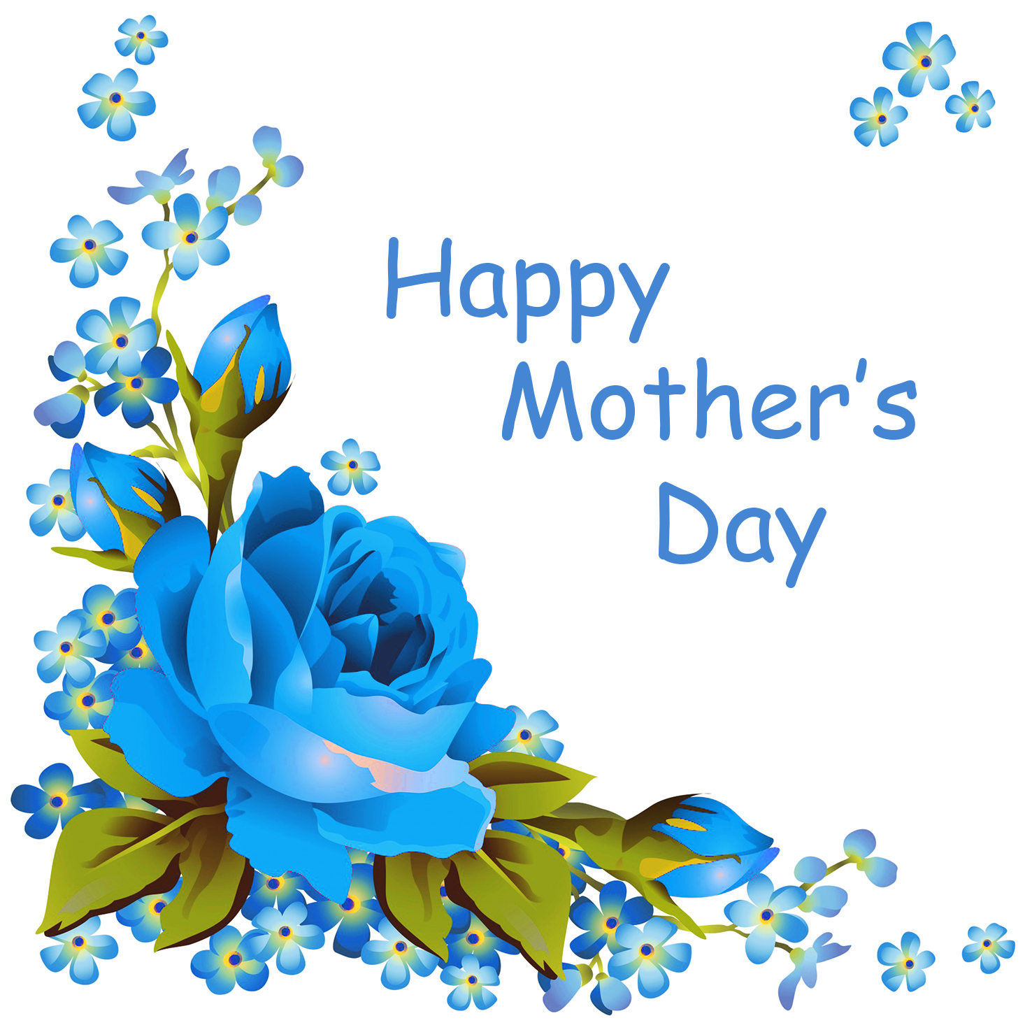 clipart mom day flowers