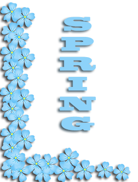 spring blue flowers