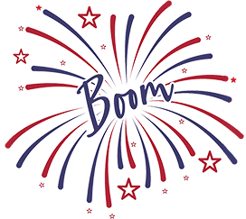 4th of July firework clipart