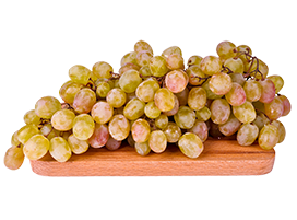 bunch of grapes on tree platter