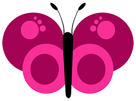 purple butterfly clipart