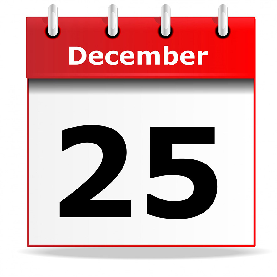 25th of December
