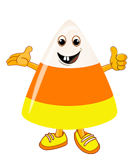 candy corn cartoon